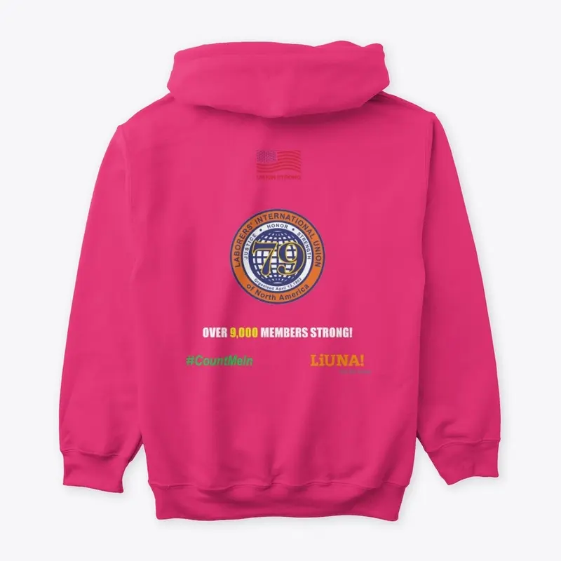 Local 79 Union Strong Pink Hoodie